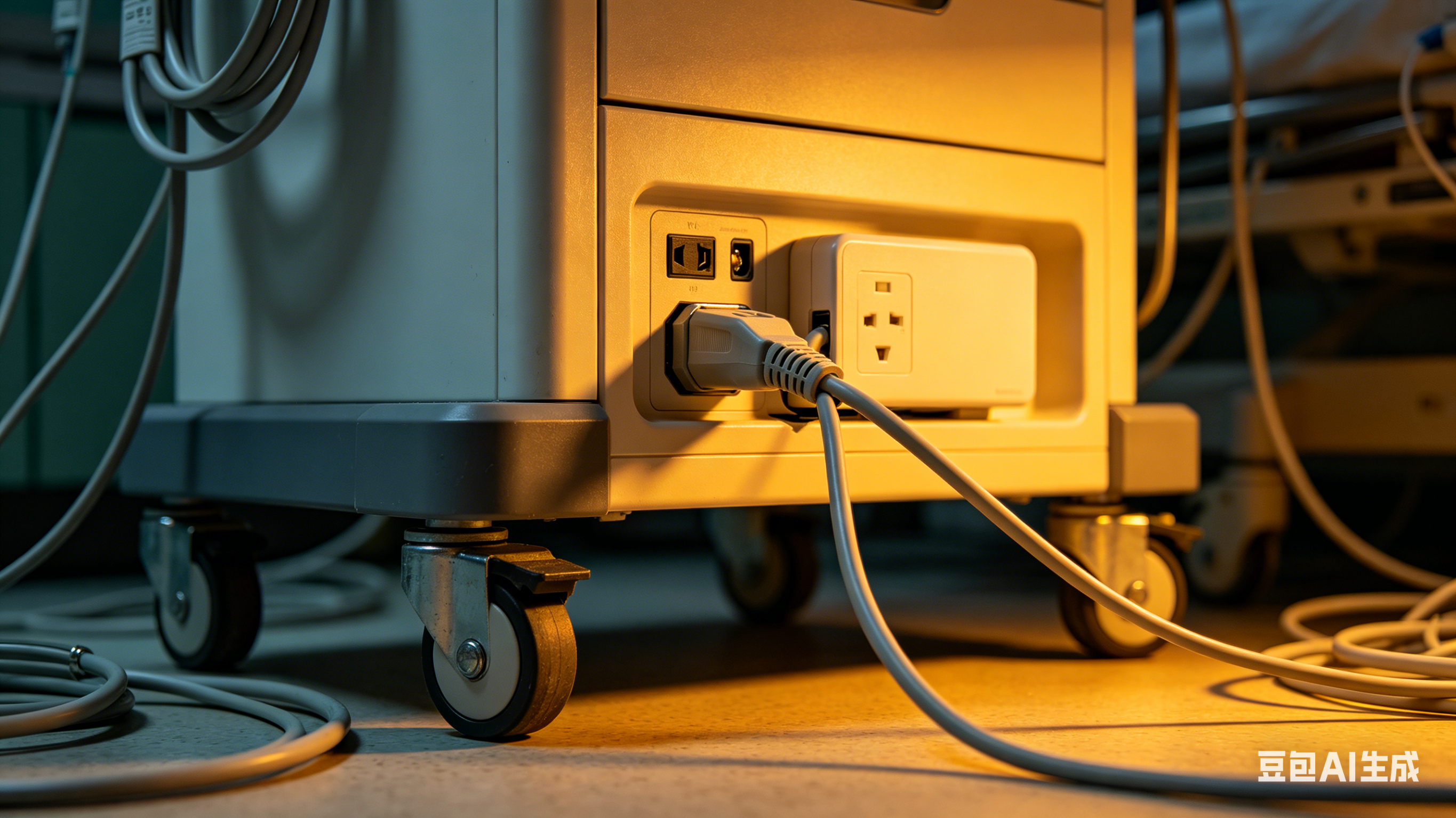 An illustration showing a European plug unable to fit into a US wall socket