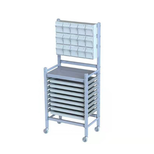 anaesthesia trolley with tilt bin